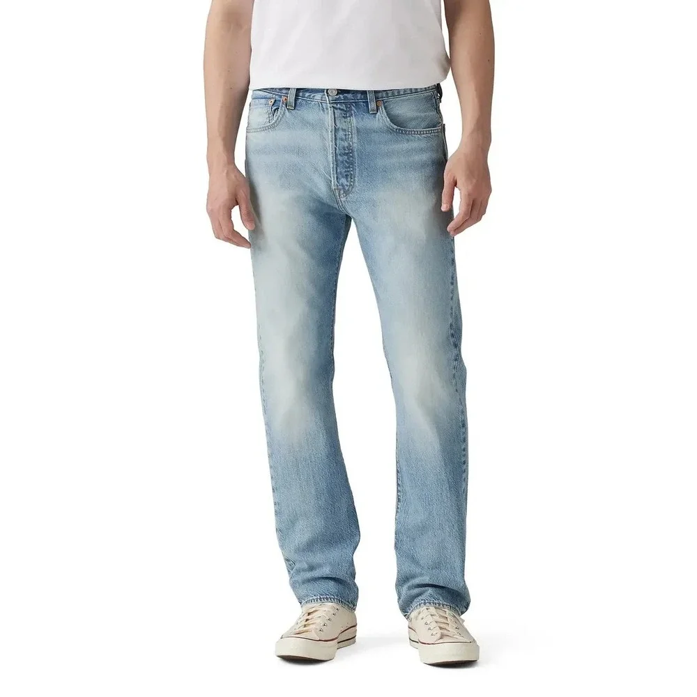 NWT Levi's 501 Original Jeans 30x32 Light Wash Blue Straight Leg Button Fly